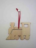 Christmas Wooden Train Ornament 
